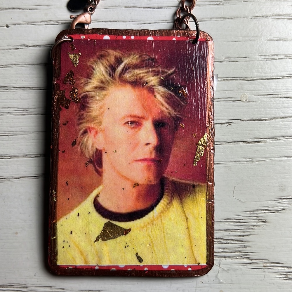 David Bowie Brass Ornament